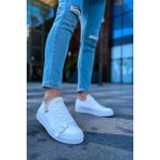 Side Buckle Günlük Erkek Ayakkabı Beyaz