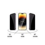 sidens store Sertlik Hayalet Ekran Koruyucu Kırılmaz Cam Apple iPhone 15 Pro Max 9H ile uyumlu