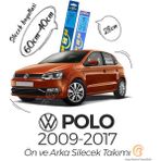 Siegen Rbw Ön ve Arka Silecek Seti Volkswagen Polo 2009-2017 ile Uyumlu