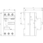 Siemens 3RV1011-1FA10 3.5-5A 100 kA Motor Koruma Şalteri