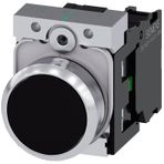 Siemens 3SU1150-0AB10-1BA0 Metal Yay Dönüşlü Siyah Buton