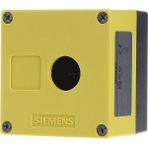 Siemens - 3SU1801-0AA00-0AB2 Kumanda Cihazları Için Muhafaza, 22 Mm, Yuvarlak, Kutu Malzemesi Plastik, Muhafaza Üst Kısım Sarı, 1 Kontrol Noktalı Plastik, Etiket Girişi, Ekipmansız