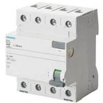 Siemens 4X40a 30Ma Ac Tip Üç Faz Trifaze Kaçak Akım Koruma Rolesi 70Mm (Yeni Tip)