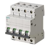 Siemens 5SL4606-7 3 Faz ve Nötr Kesmeli 6A C Tipi (Yavaş Karakterli) 6kA Anahtarlı Otomatik Sigorta