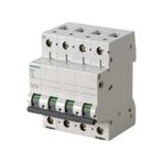 Siemens 5SL4610-7 3 Faz ve Nötr Kesmeli 10A C Tipi Yavaş Karakterli 6kA Anahtarlı Otomatik Sigorta