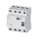 Siemens 5sv3645-6 4x125a 300ma Kaçak Akım Koruma Rölesi