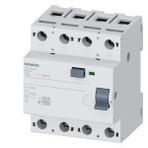 Siemens 5SV3645-6 Kaçak Akım Koruma Rölesi 3 Faz+Nötr 125A. 300mA