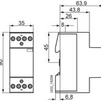 Siemens 5TT5831-0 3NO 1NC 25A Insta Kontaktör