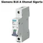 Siemens B16 16 Amper Otomat Sigorta