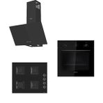 Siemens & Ferre 166 Caserta Siyah Ankastre Set (Hb011Fba1T - Ss205 - D086)