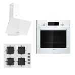 Siemens & Ferre HB012FBW1T - SS206 - D087 Beyaz 3'lü Ankastre Set