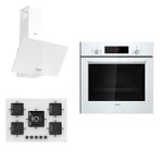 Siemens & Ferre Large Podence Beyaz 3'lü Ankastre Set (Hb012Fbw1T - Ss036 - D087)