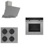 Siemens & Ferre Lux Grion HB514FBH0T - D065 - CS208 Gri 3'lü Ankastre Set