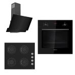Siemens & Ferre New Lux Siyah Star Ankastre Set (Hb012Fbb1T - Cs205 - D063)