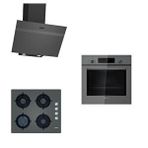 Siemens Gri Ankastre Set (hb012fbh1t-eo6c9po00(eo6c8pp30o)-lc64kpj70t) Antrasit