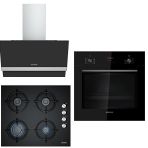 Siemens HB012FBB1T - EO6C6PB11O - LC65KAJ60T Siyah 3'lü Ankastre Set