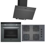 Siemens HB234FEH2T - LC64KPJ70T - EO6C8PP300 Gri 3'lü Ankastre Set