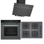 Siemens HB514FBH2T - LC64KPJ70T - EO6C8PP30O Gri 3'lü Ankastre Set