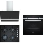 Siemens HB514FBR0T - EO6C6PB11O - LC65KAJ60T 3'lü Siyah Ankastre Set