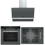 Siemens HB557JYH2T - EO7C9PO12O - LC65KAJ00T Gri 3'lü Ankastre Set