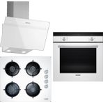 Siemens HI133FEW3T - EO6C2PB11O - LC63KPJ20T Beyaz 3'lü Akastre Set