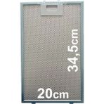 Siemens LC65KAJj60T Davlumbaz Filtresi 20x34.5 cm Aspiratör Filtre