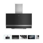 Siemens LC97FVP60 90 cm Siyah Ada Tipi Davlumbaz 5 Kademe Güçlü Hava Emişi ile Modern Mutfaklar İçin