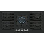 Siemens SİEMENS EP9A6QI40 iQ500 Gazlı Ocak 90 cm Sert cam, Siyah - Doğalgaz