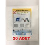 Siemens Uyumlu Vsc 3A210 Iq 300 Süpürge Toz Torbası (20 Adet)