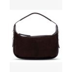 Sienna Chestnut Süet & Hakiki Deri Omuz Çantası – Premium Kadın Tote Bag