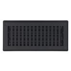 Sierra Grates 10,16 cm x 30,48 cm Çağdaş Tasarım, Dökme Demir Siyah Kaplama Hava Filtresi ile Çelik Zemin Kaydı - Ev Zemin için Havalandırma Kapakları - Dekoratif Havalandırma Örtüleri - Kat Kaydı