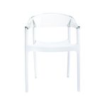 Siesta Carmen Transparan Beyaz Bahçe Koltuğu