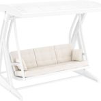 Siesta Rattan Hawaii Beyaz Bahçe Salıncağı