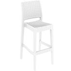Siesta Rattan Jamaica Beyaz Bar Taburesi