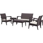 Siesta Rattan Miami Lounge Kahverengi Koltuk Seti
