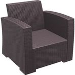 Siesta Rattan Monaco Kahverengi Tekli Koltuk