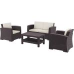 Siesta Rattan Monaco Lounge Kahverengi Koltuk Seti