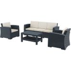 Siesta Rattan Monaco Lounge XL Koyu Gri Koltuk Seti