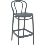 Siesta Victor Koyu Gri 75 cm Bar Taburesi