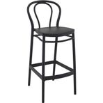 Siesta Victor Siyah 75 cm Bar Taburesi