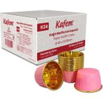Şifa Toptan Kafem Muffin Kek Kapsülü Pembe- Altın 25LI x 60 Paket (Koli) - belirtilmemiş