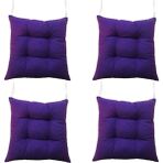 Sıfır312 40X40 Tabure Minderi - Puf Minder 4 Adet - 40 x 40 cm - Mor