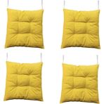 Sıfır312 40X40 Tabure Minderi - Puf Minder 4 Adet - 40 x 40 cm - Sarı
