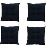 Sıfır312 40X40 Tabure Minderi - Puf Minder 4 Adet - 40 x 40 cm - Siyah