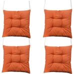 Sıfır312 40X40 Tabure Minderi - Puf Minder 4 Adet - 40 x 40 cm - Turuncu