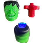 Sıfır312 Müzikli ve Işıklı Hulk Karakterli Topaç Oyuncak - Haylaz Topaç - Açık Yeşil
