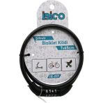 ŞİFRELİ EKO - İNCE BİSİKLET KİLİT ÇELİK TEL SİYAH ŞEFFAF KILIF 7MMX65CM (2818)