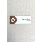 Sigara Içilmez Uyarı Tabelası – Mdf Uyarı Levhası | 19X7 cm Çift Katmanlı, Çift Taraflı Bantlı