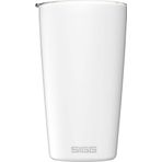 SIGG Neso Cup White termos kupa (0,4 L), zararlı madde içermeyen ve yalıtımlı kahve kupası, 18/8 paslanmaz çelikten kahve kupası, seramik Pure Ceram kaplamalı