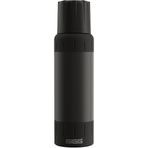 SIGG Yalıtımlı Su Şişesi - Alpine Star Siyah Termos Bardak - 27 Parça Sıcak, 100 Parça Soğuk - Kompakt ve Sağlam - Sızdırmaz - BPA İçermez - Dış Mekan, Kamp ve Doğa Yürüyüşü - Siyah - 1L